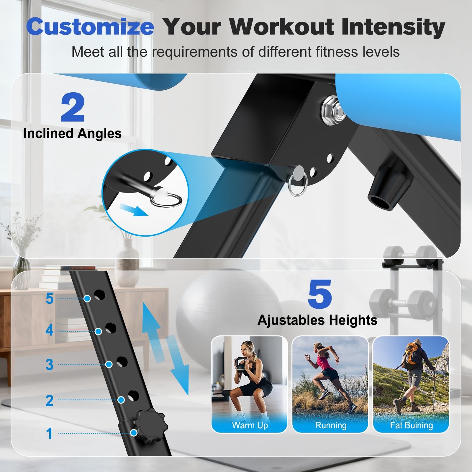 Relife Rebuild Your Life Ab Workout Machine Adjustable Ab Trainer Foldable Ab