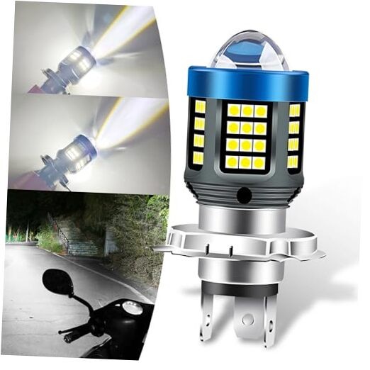 Car H4 Bulb, 3.14″ x 1.69″ Waterproof Super Bright Front 1 PC White #H4